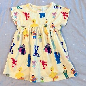 Hanna Andersson Sesame Street print dress. 12-18 months